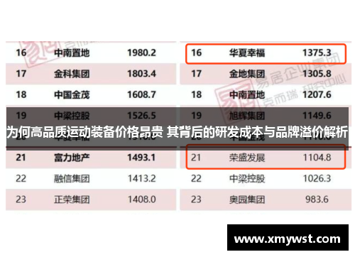 为何高品质运动装备价格昂贵 其背后的研发成本与品牌溢价解析